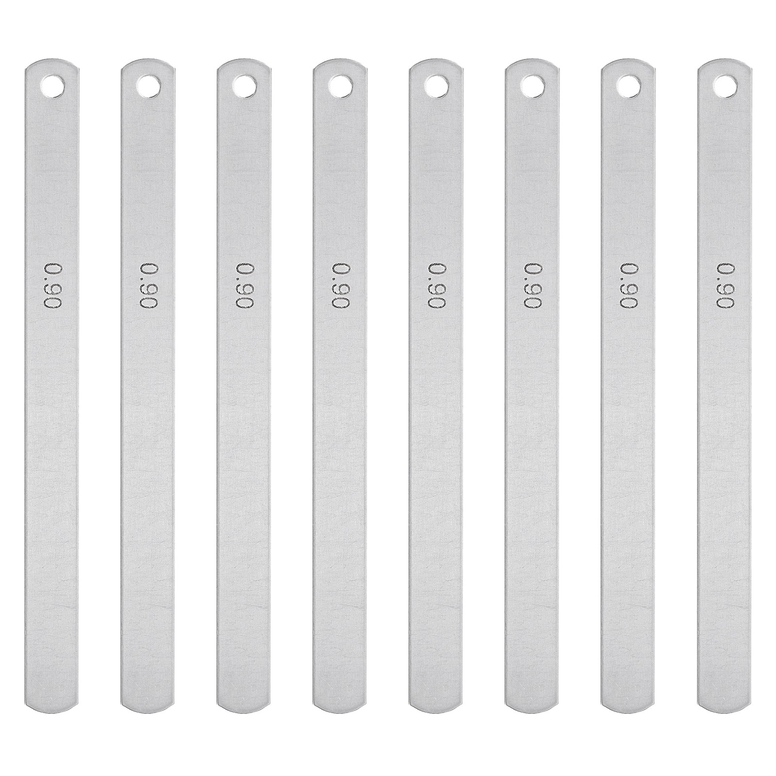 8pcs Metric Steel Feeler Gauge, 0.9mm Thickness Filler Gauge Measuring Tool