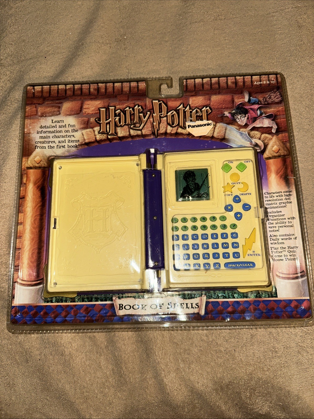 Harry Potter Book of Spells Game Tiger 2001 Vtg NOS Chamber Of Secrets - NEW