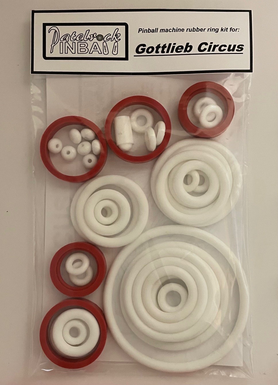 1980 Gottlieb Circus Pinball Machine Rubber Ring Kit