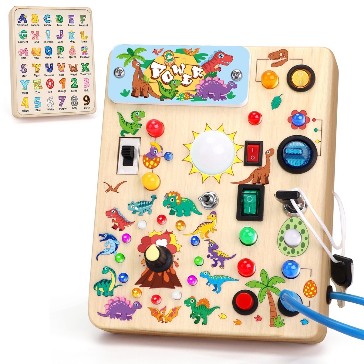 Grarain Busy Board For - Toy For 1-3 Year Old Sensory Learning For