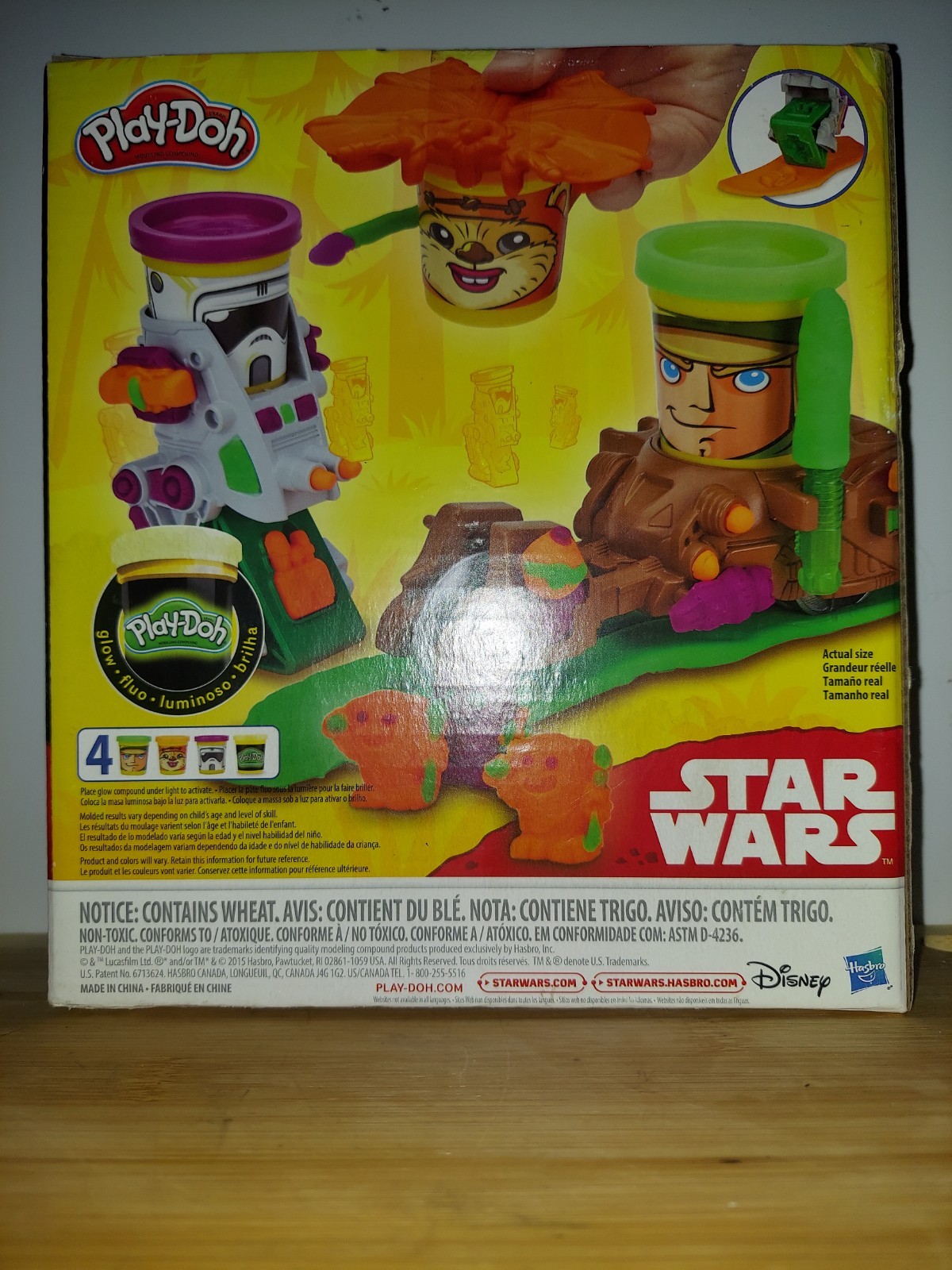 Star Wars Play Doh Luke Ewok Storm Tropper Can Heads Mission on Endor NEW Opened
