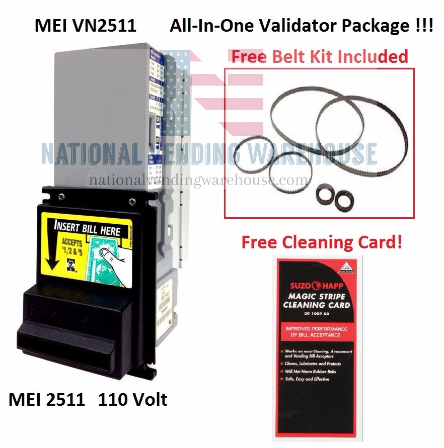 MEI Mars VN2511 Bill Validator Refurbished  All-in-One Package