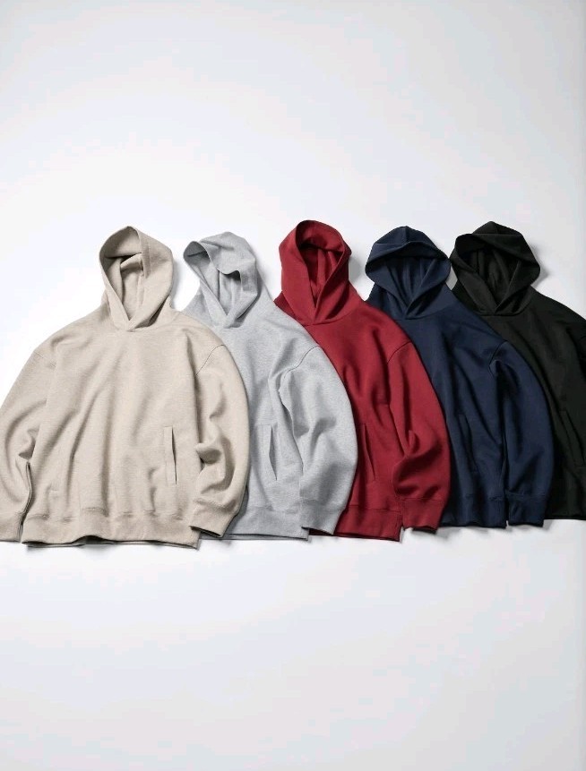 UNIQLO Sweat Oversized Pullover Hoodie Black M