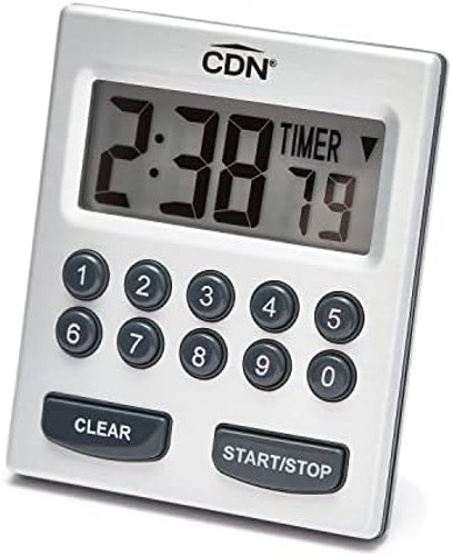 CDN Direct Entry 2- Alarm Digital Kitchen Timer | Counts Up & Down, 10 Hours ...