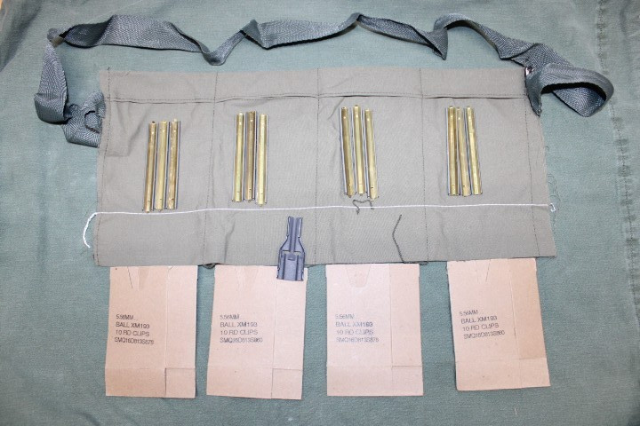 US Military .223 Repack Kit Bandoleer 5.56 Stripper Clips Bandolier Re-Pack Kit
