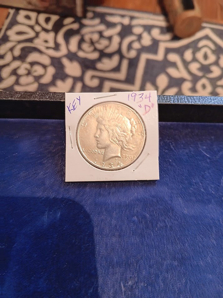 Key date 1934d Peace dollar