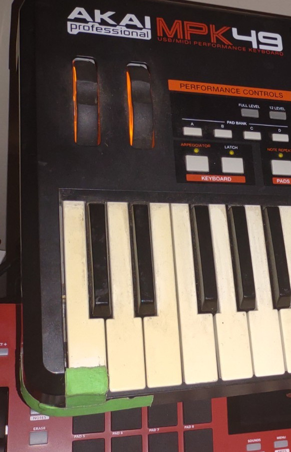 Akai MPK49 Professional USB/MIDI Performance Keyboard Hyper Extended Key