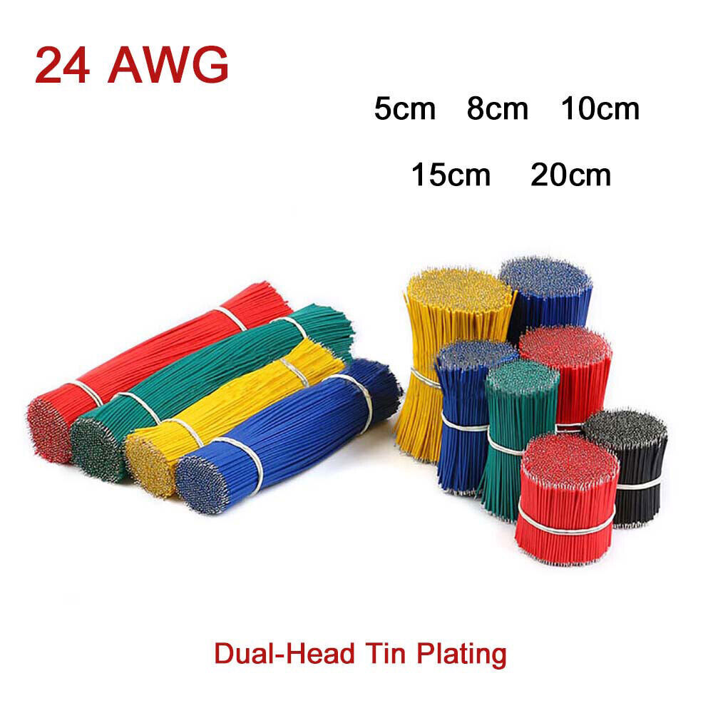 24 AWG Breadboard Jumper Wire Dual-Head Tin Plating Welde Cable Electronic Line