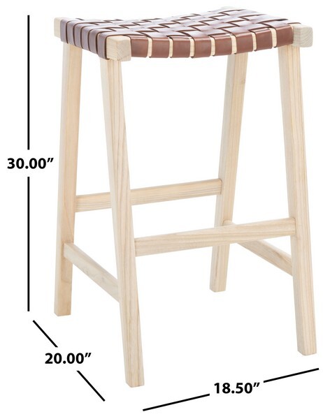 Safavieh ABREU RECTANGLE BARSTOOL, Reduced Price 2172750262 BST1012C