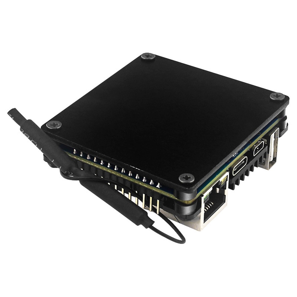 Aluminum + Acrylic Cooling Shell Passive Heatsink Case For Orange Pi Zero 2 W
