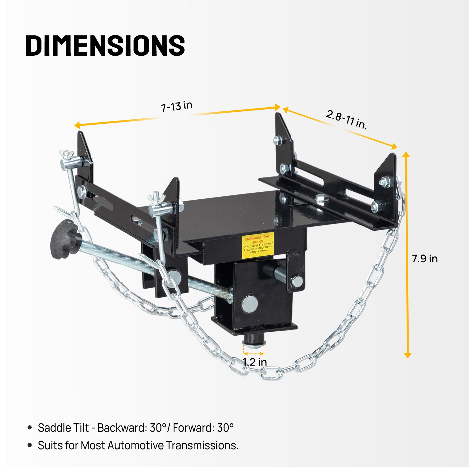 Jack 1100 lbs/0.5 Ton Capacity Gearbox Removal Tool Fits Hydraulic Floor Jack
