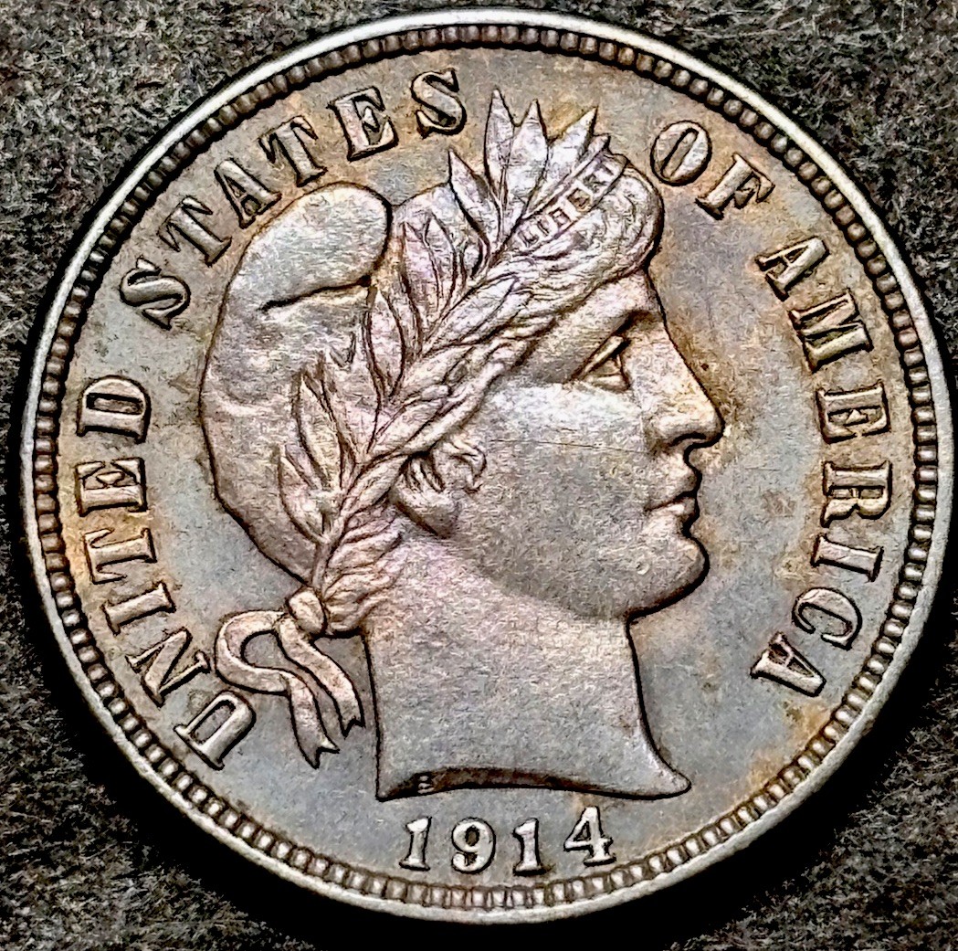 1914-P Barber Dime Ch/gem Bu Superb Eye Appeal Strong Strike
