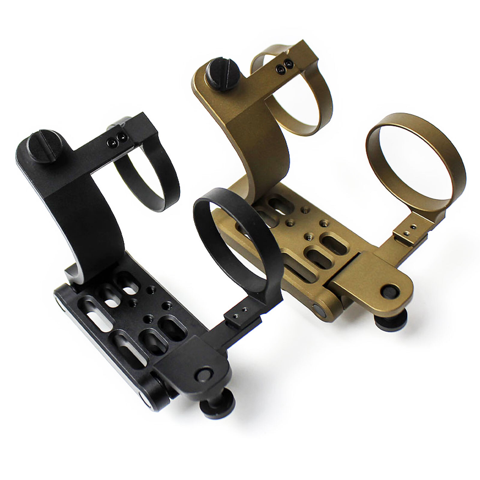 Tactical PVS-14 NPBM-D Non-Powered Bridge Mount Dual Dovetail NVG Mount Aluminum
