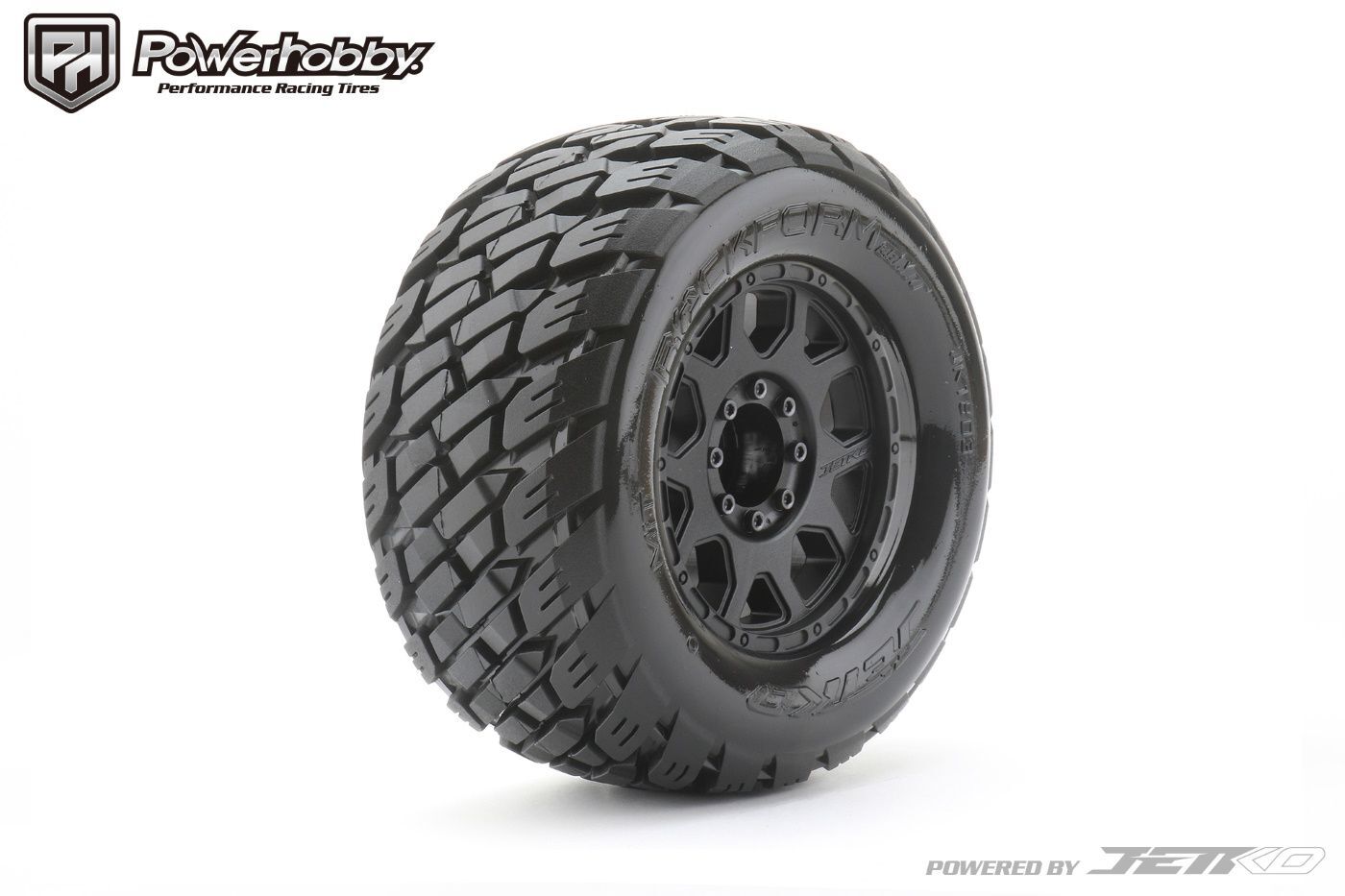 Powerhobby 1/8 MT 3.8 Rockform Belted Mounted Tires (4) Croally