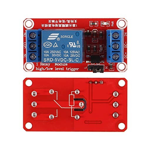 One Channel Relay Module Relay Switch with OPTO Isolation High Low 2pcs 12V