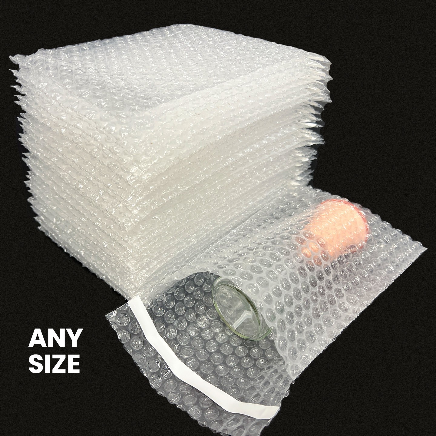 50pcs 4x7.5 Bubble Out Pouches Bags Wrap Cushioning Self Seal Clear 4" x 7.5"