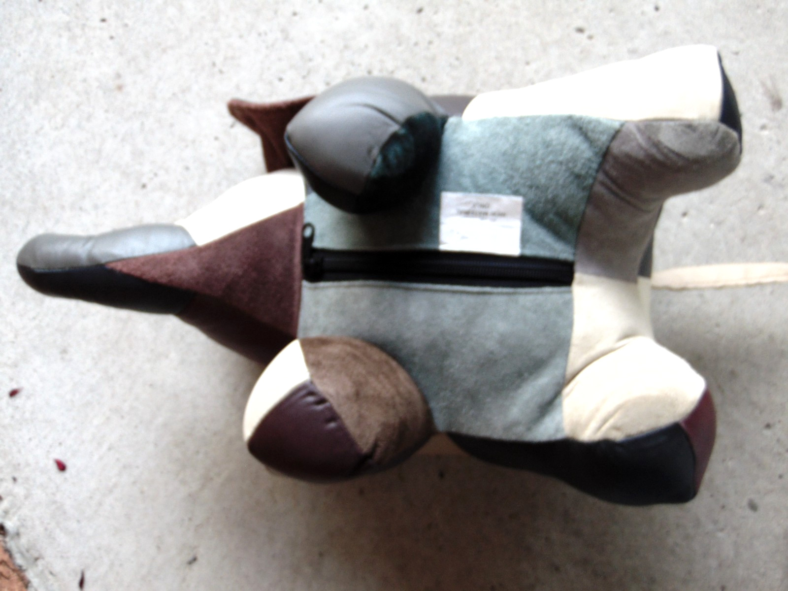 Reiner's Original Leather Elephant foot rest stool retired 10" X 13" X 22"