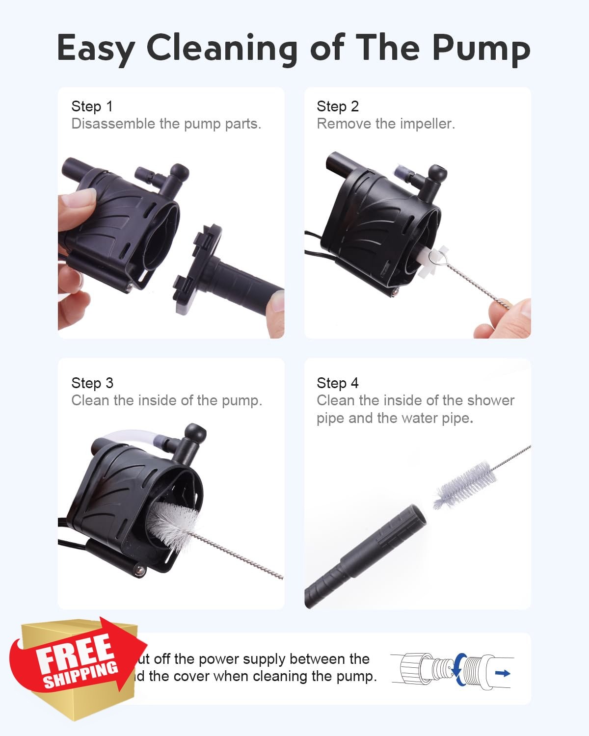 Uruq Beta Fish Aquarium Pump Small Ultra Silent Replacement