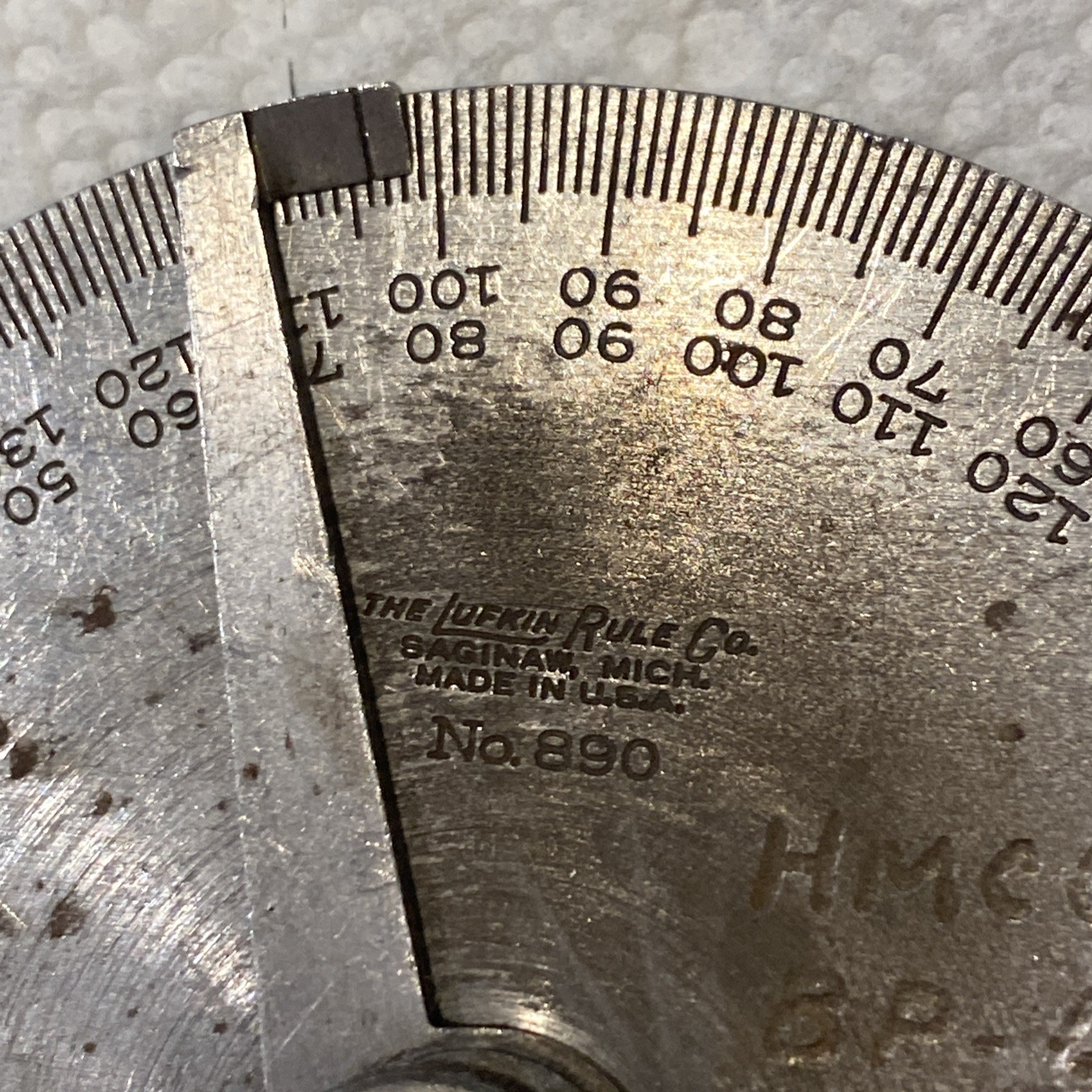 Lufkin 890 Machinist 180 Degree Protractor Tools
