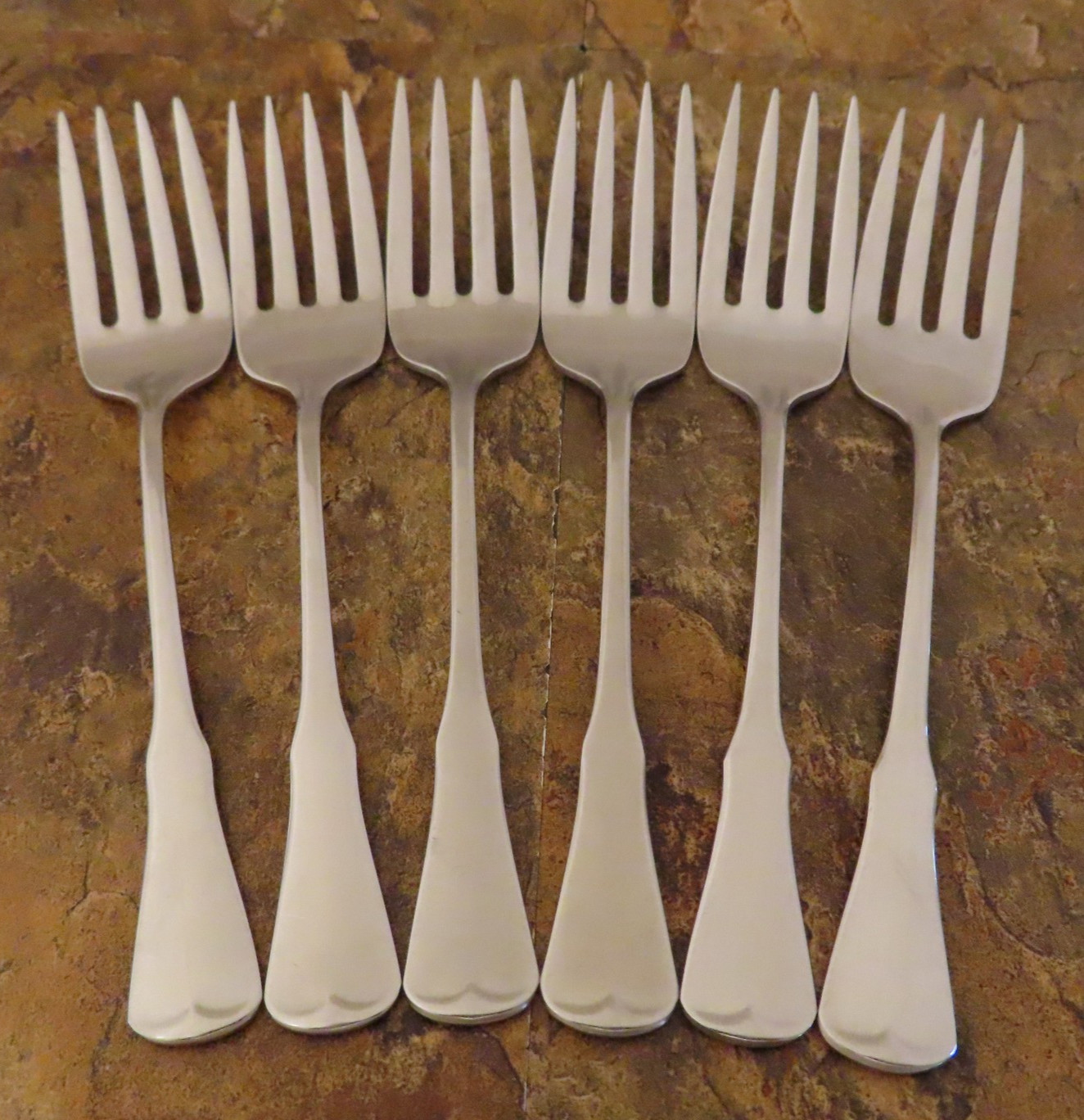 Oneida Patrick Henry Set of 6 Salad Forks Community Stainless Flatware Lot G