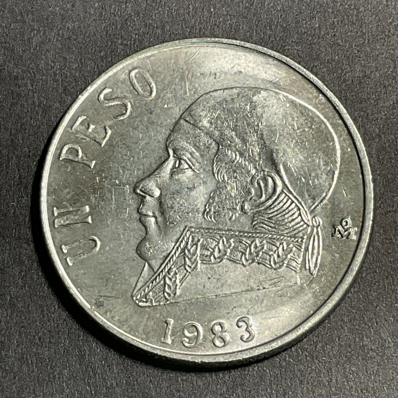 Mexico 1983 peso Morelos KM# 460 BU     #1a