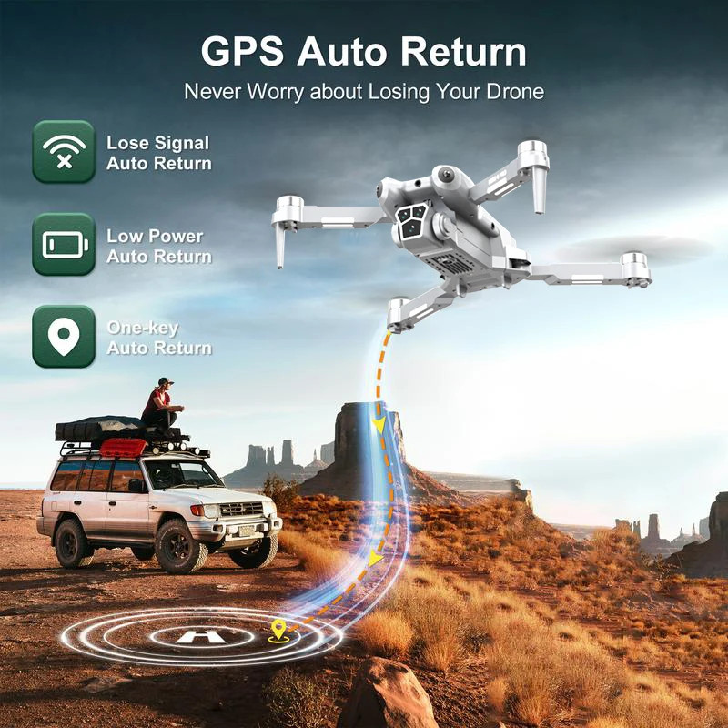 H10 drone, 8K camera intelligent obstacle avoidance, optical flow positioning pr