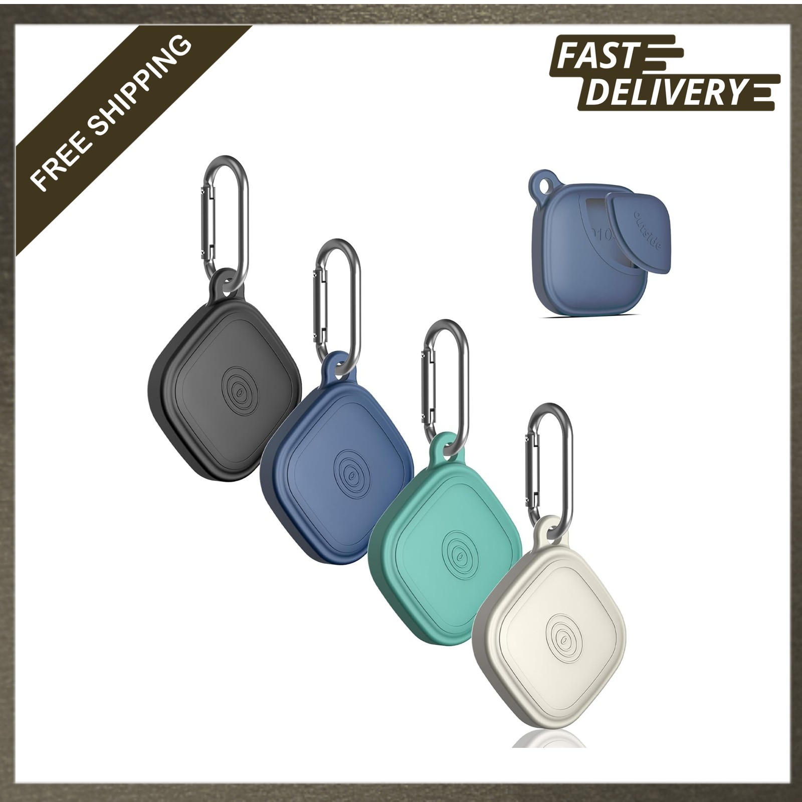 Tile Mate 2024 Silicone Case Waterproof Holder Pack of 4 Compatible with Life360