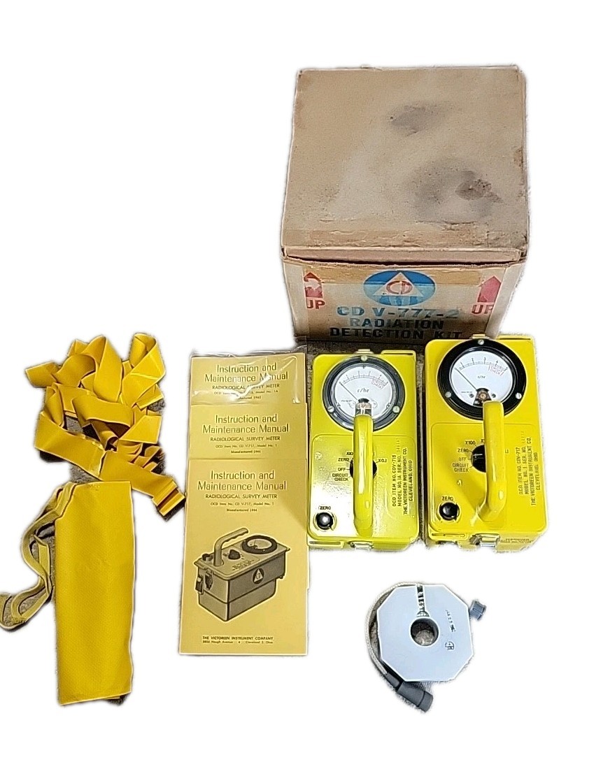 CD V-777-2 Radiation Detector Kit CDV 715 And 717 Geiger Counters Kit D Cell Bat
