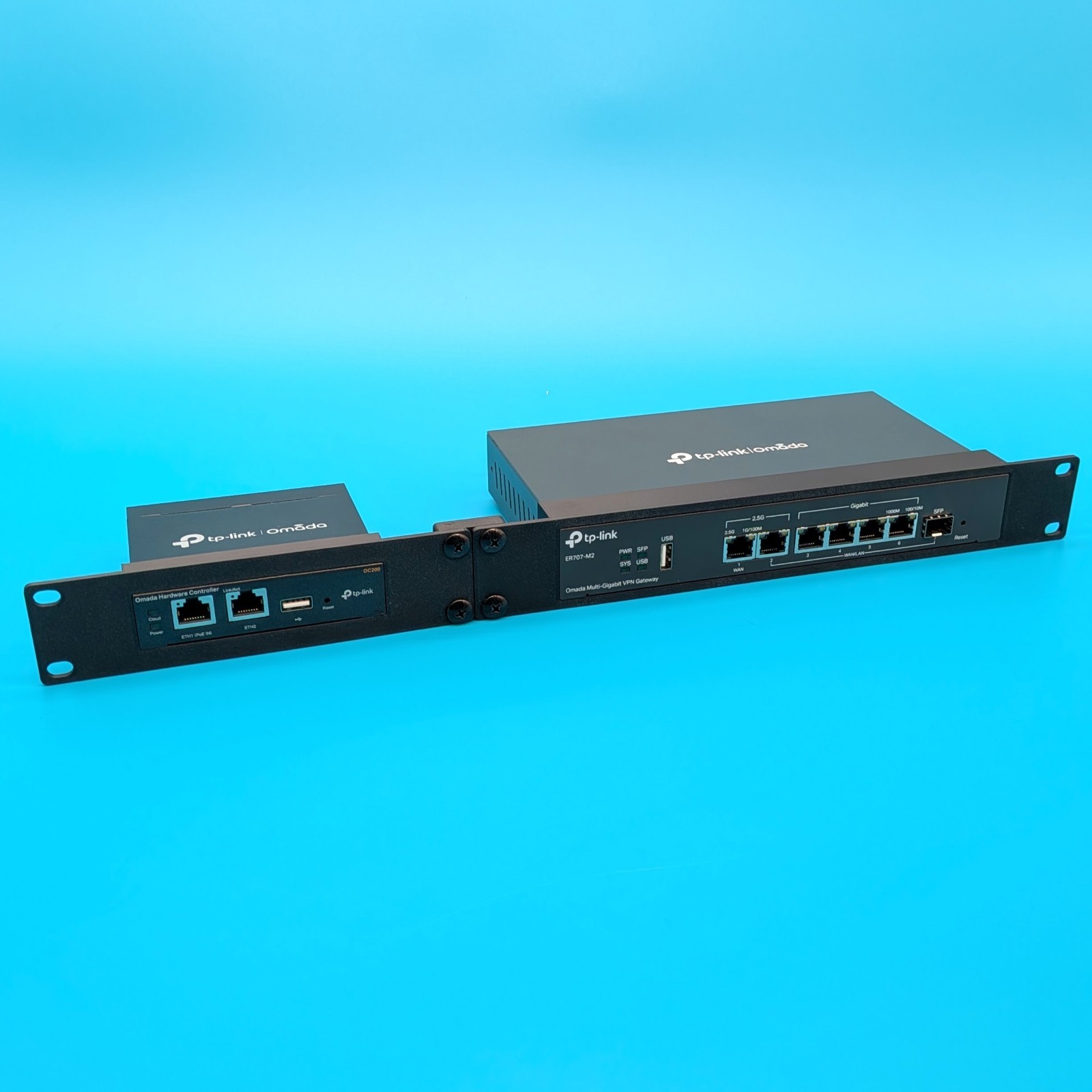 19" Rack Mount for Omada OC200 Controller + ER707-M2 Gateway