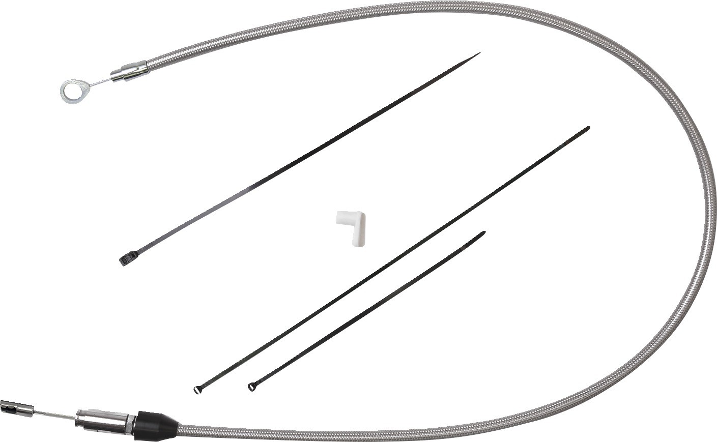 DRAG SPECIALTIES 5323416HE Quick Connect Clutch Cable - Upper - 50" - Stainless