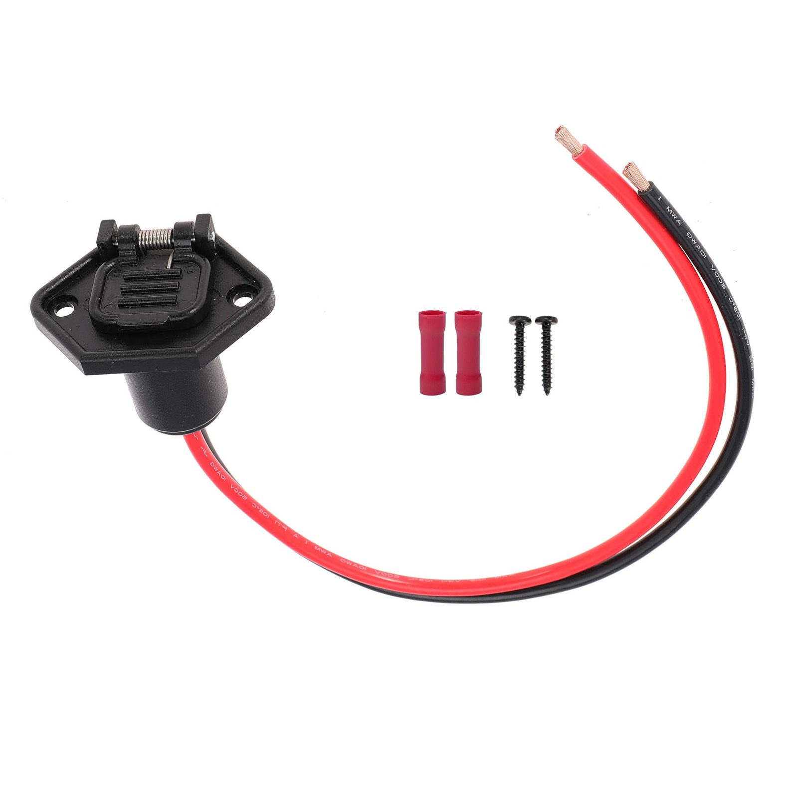 12V Trolling Motor Female Connector 8AWG 2 Wire Trolling Motor Connector Plug...