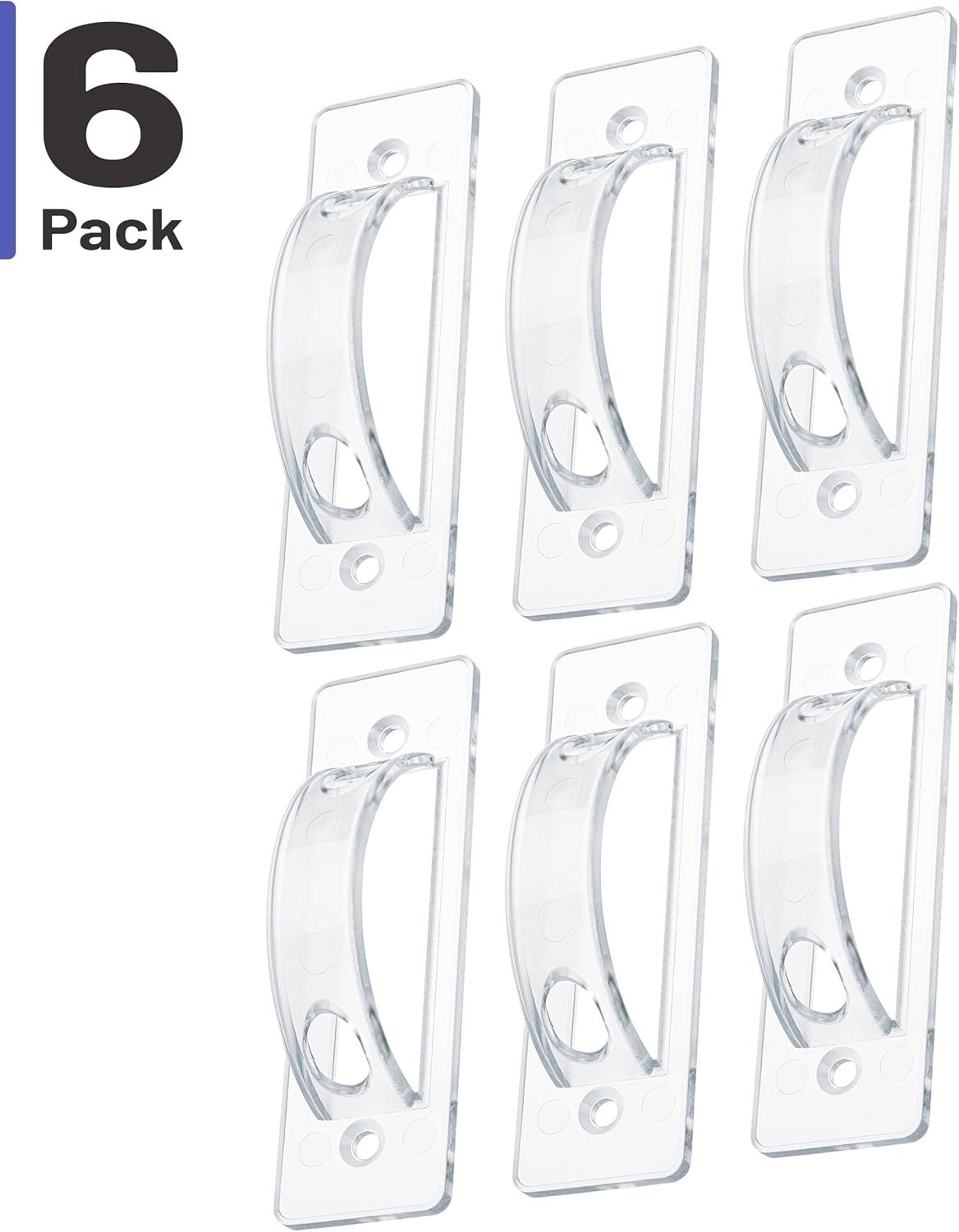 Bates 6-Pack Clear Light Switch Guard Covers - Elegant Protector for Switches