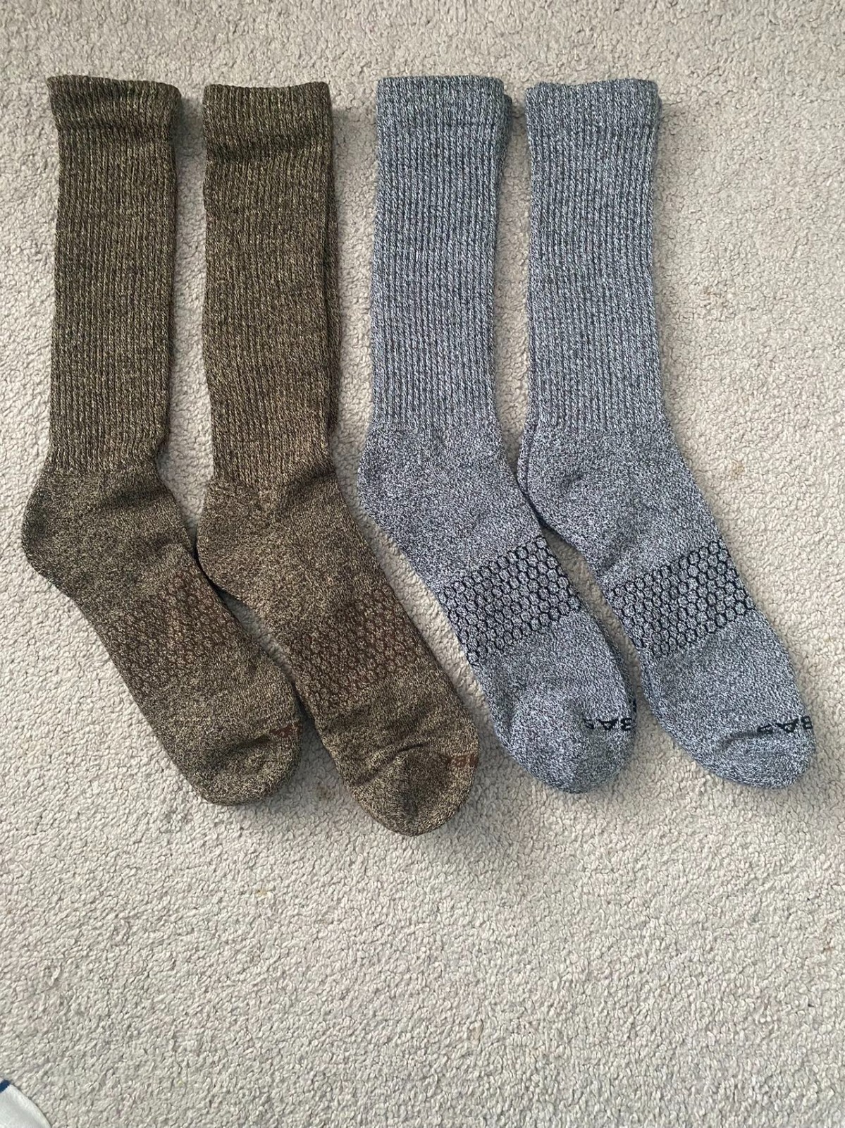 4 Pairs Bombas calf Socks Size XL combo