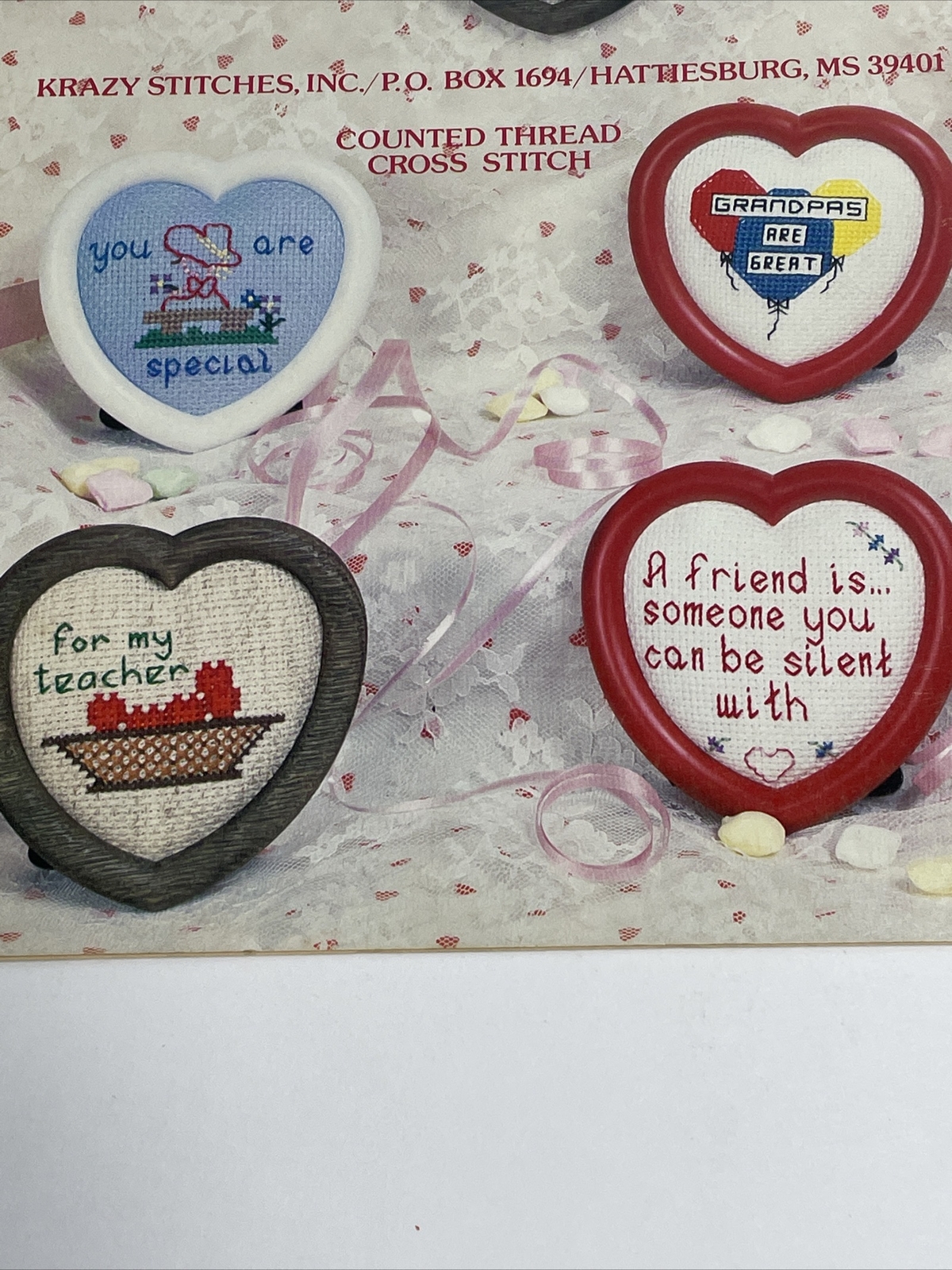 Krazy Stitches Loving Hearts Cross Stitch Pattern