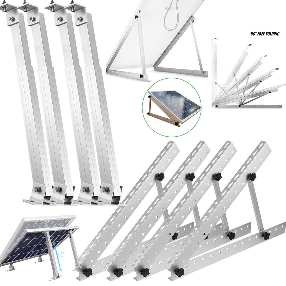1-5Pair Solar Panel Mounting Brackets Tilt Mount Bracket Adjustable Angle Panel