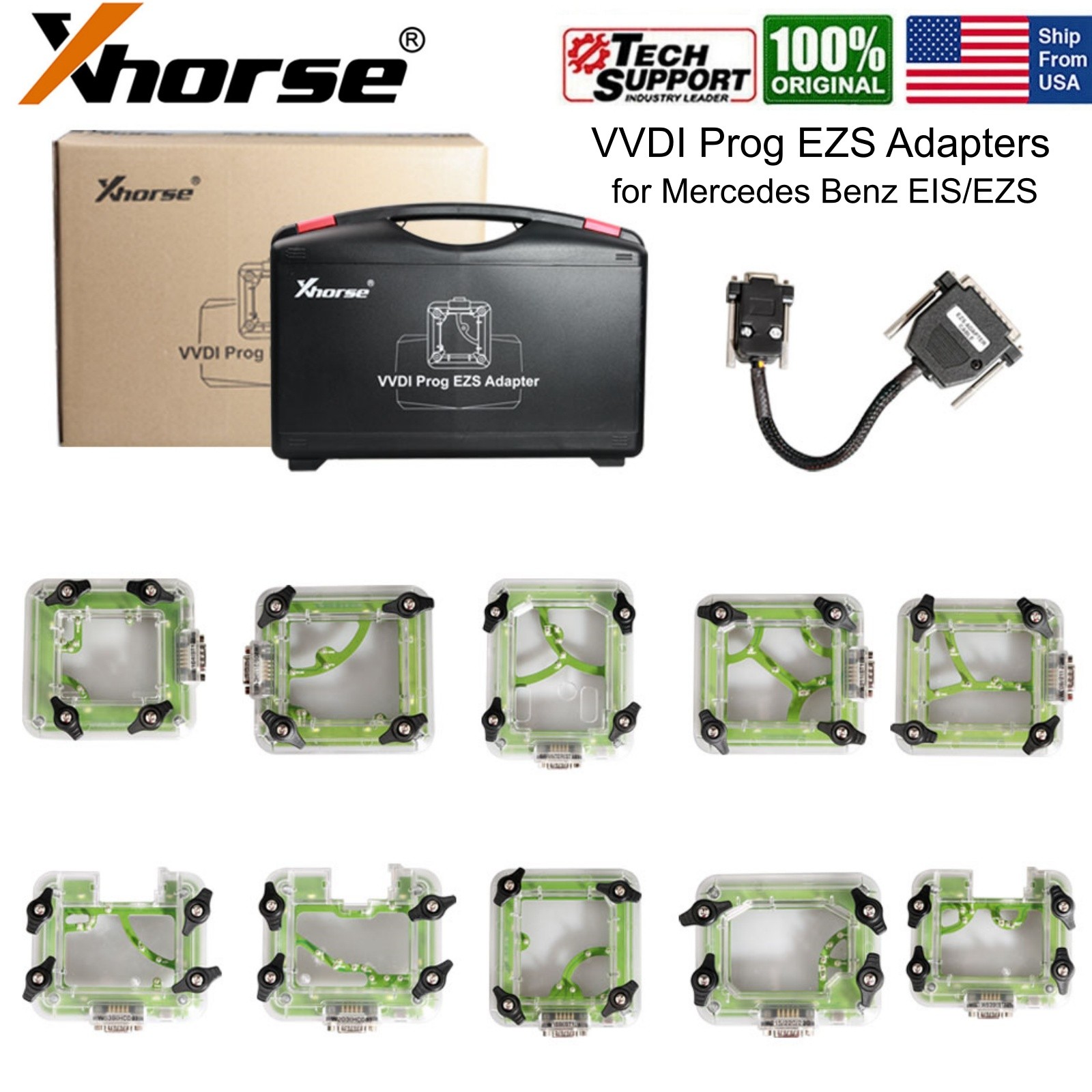 Xhorse VVDI Prog EZS Adapters 10Pcs Fit For Mercedes Benz EIS/EZS W164 W169 W203