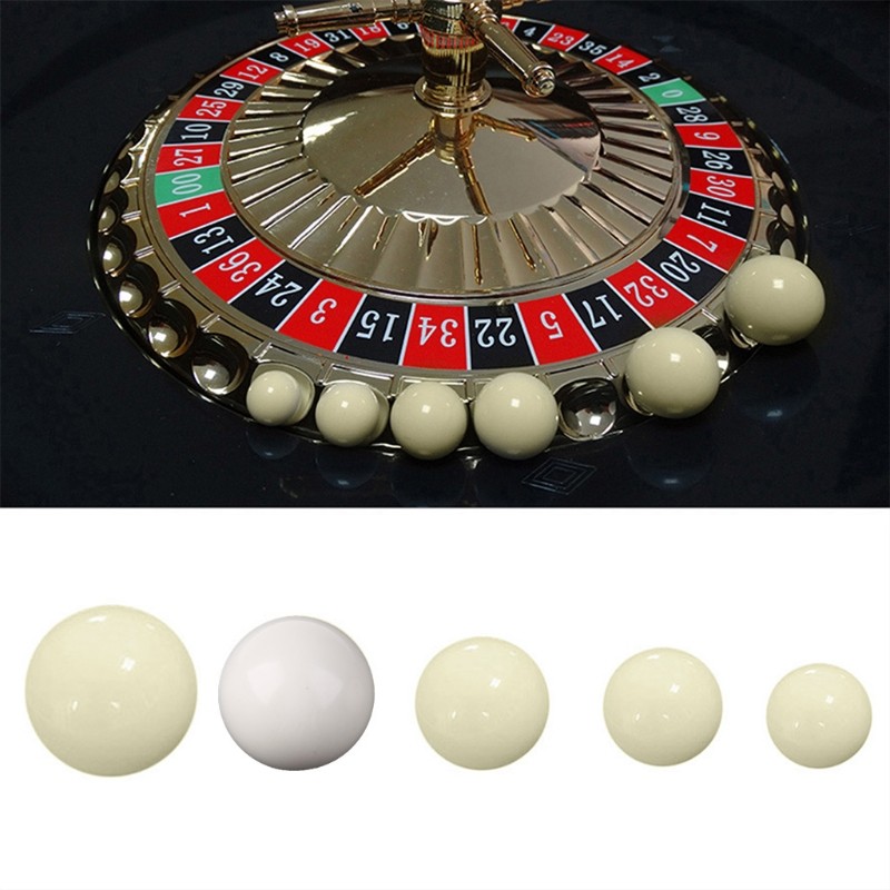 Pack of 3, 12/15/18/20/22mm American Roulette Ball Casino Roulette Game Replace