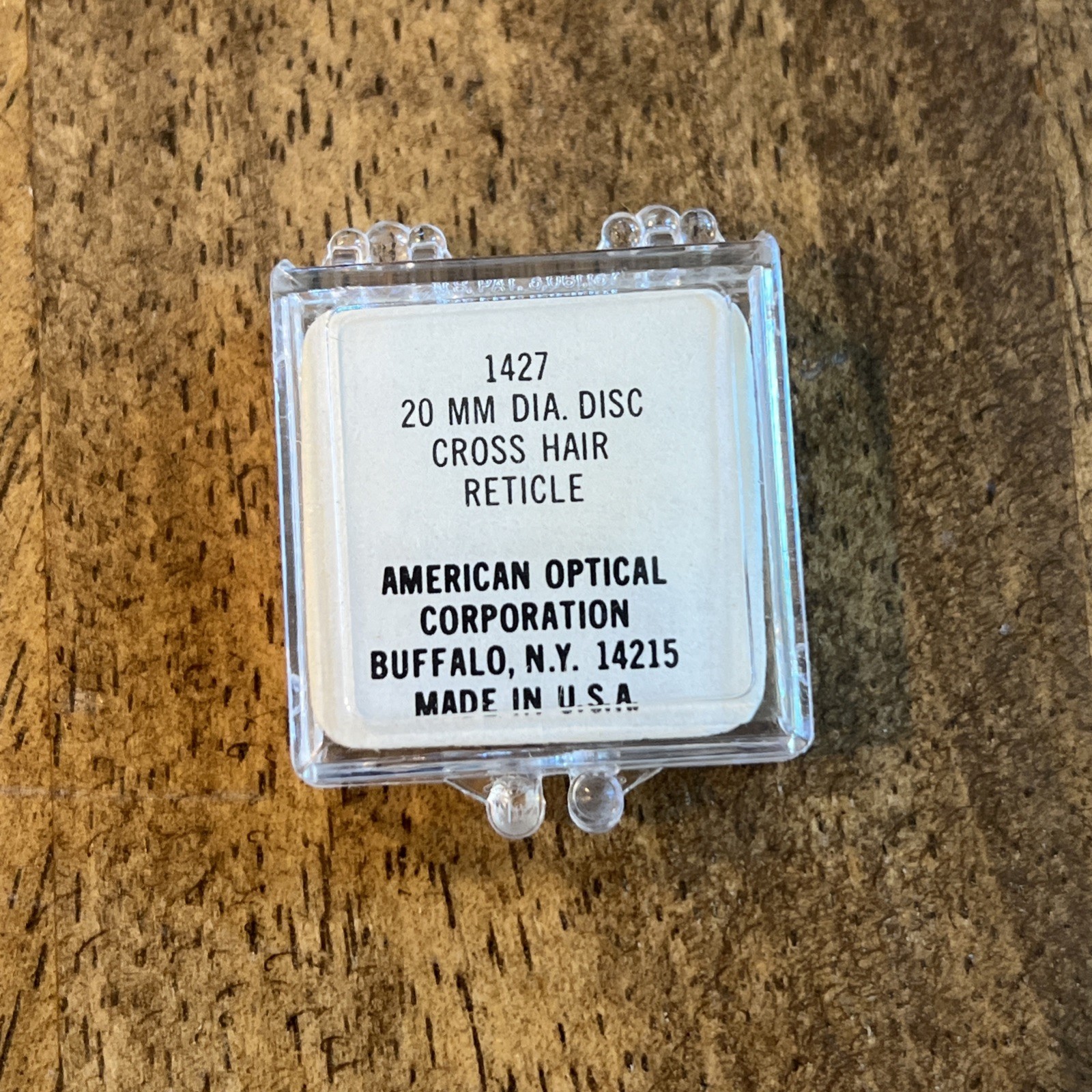 AMERICAN OPTICAL CROSSHAIR RETICLE 20 mm 1427 - RARE VINTAGE NEW IN BOX