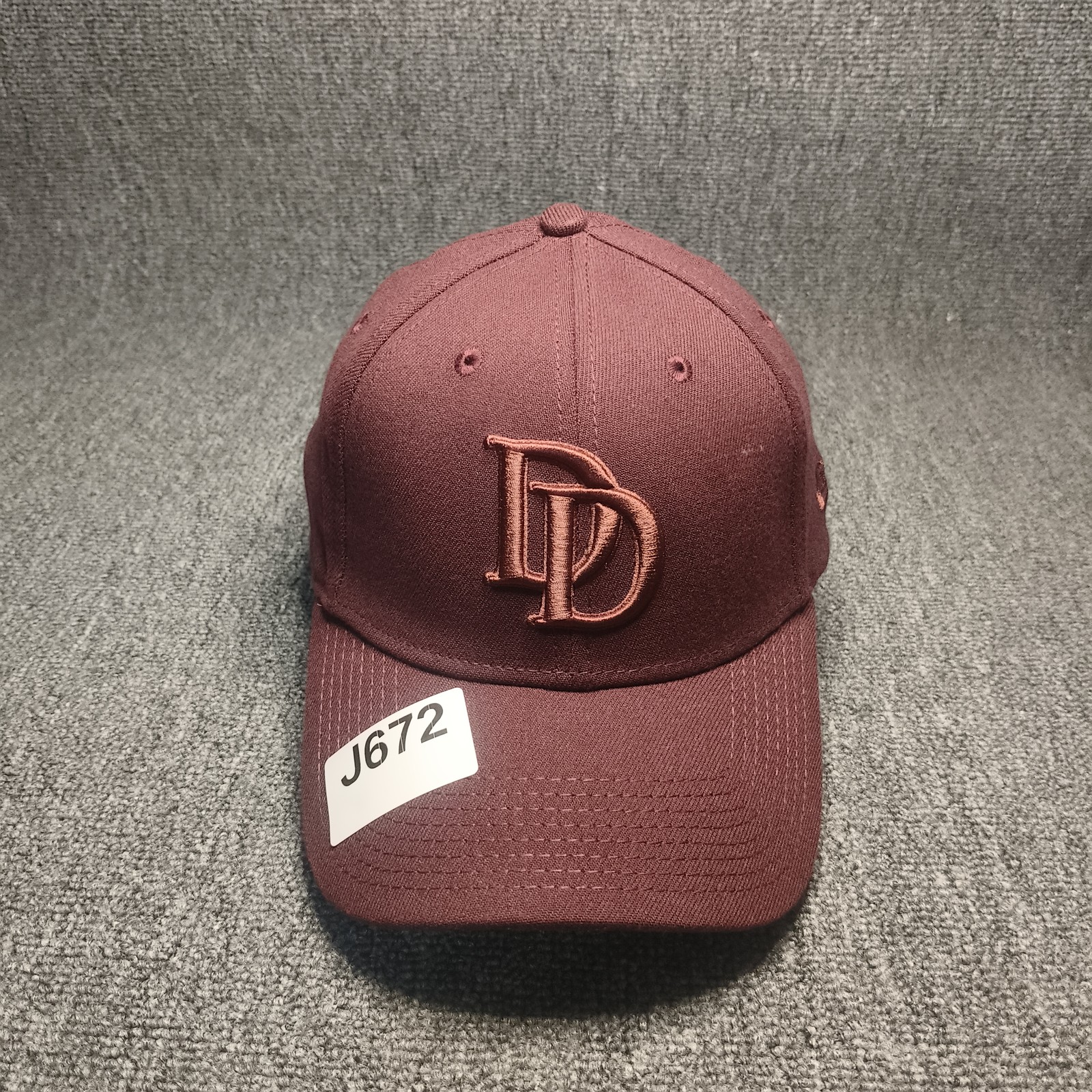 New Era Marvel Daredevil 39THIRTY Maroon Baseball Cap Hat Strapback J672