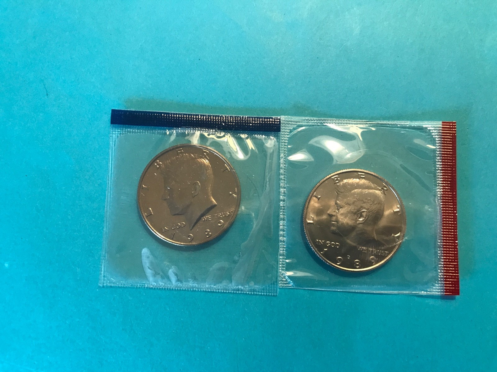 1989 P&D Kennedy Half Dollars Mint Cello  FREE SHIP