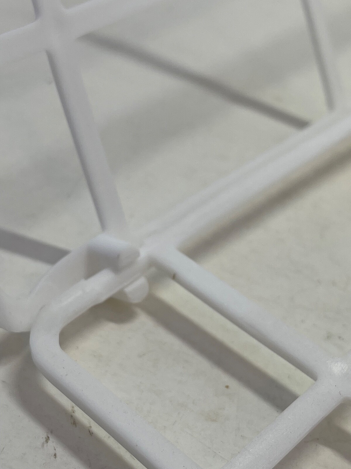 2-Piece Ball Cap Washer Frame - Plastic White