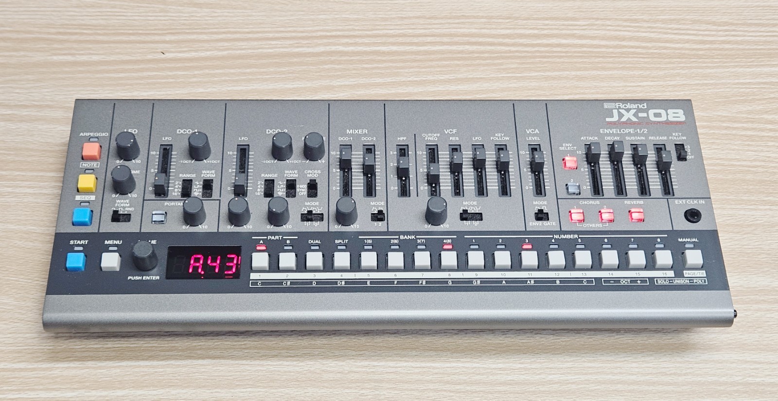 Roland JX-08 Boutique Digital Synthesizer Sound Module With Custom Made Stand