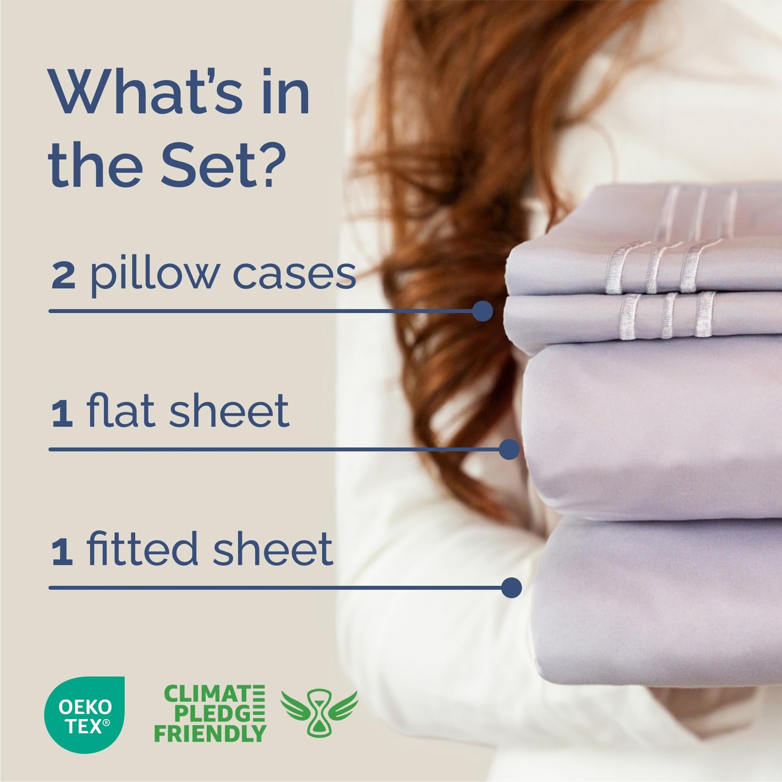 Queen Size 4 Piece Sheet Set - Comfy Breathable Cooling Bed Sheets Set - Hot...