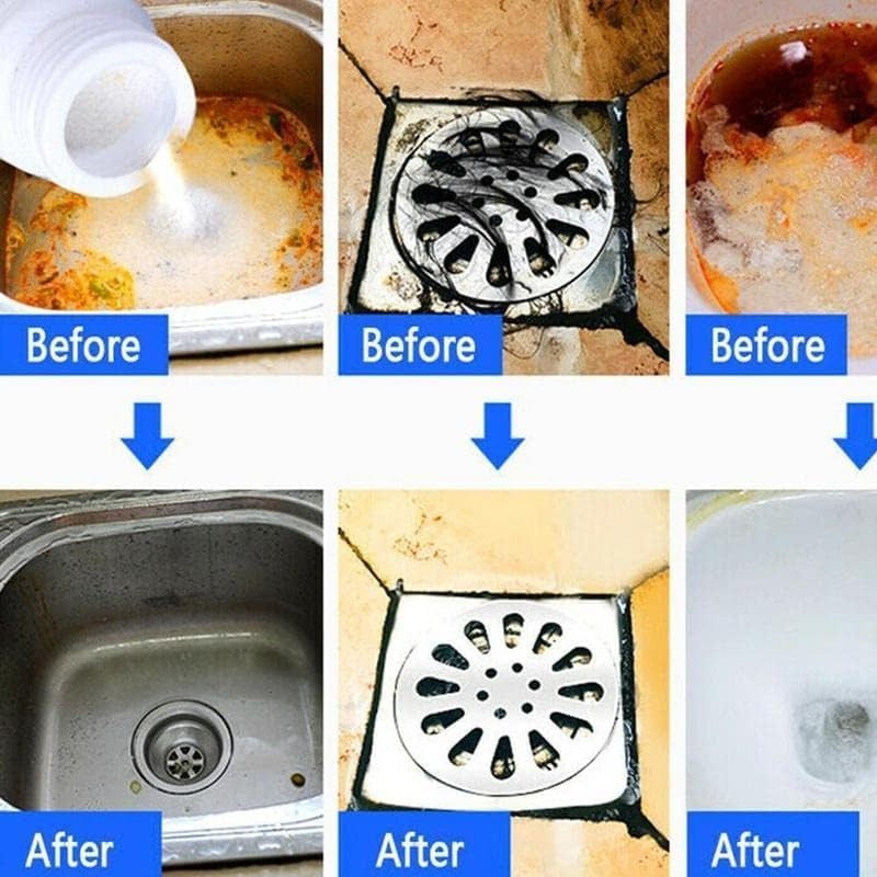 Wild Tornado Powerful Sink & Drain Cleaner Powder - Quick Foaming Super...