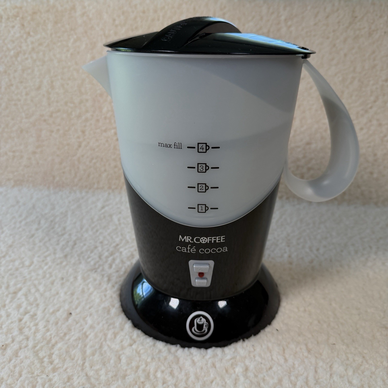 Mr Coffee Cafe Cocoa Hot Chocolate Maker BVMC-HC5 With Basket Black Tested