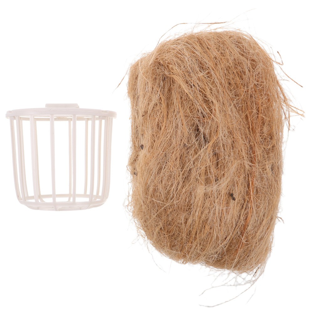 Breeding Nest for Canaries Bird Nesting Material with Storage Basket