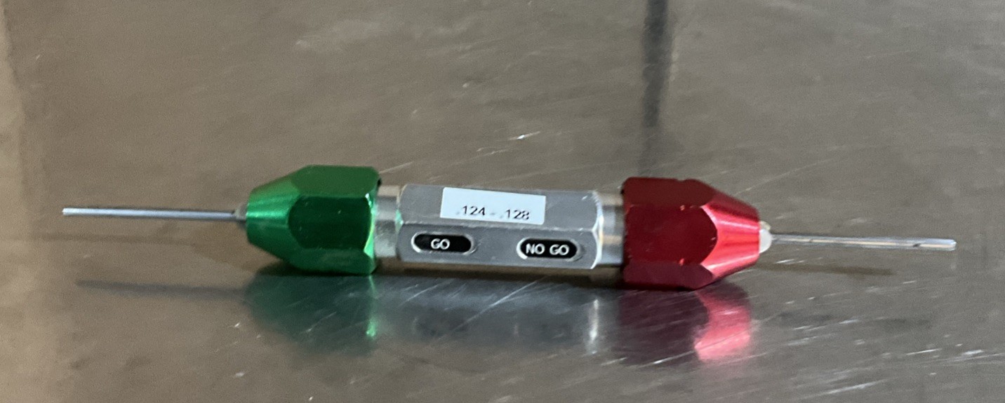 Meyer Gage        Go No Go Pin Gauge       .124 / .128