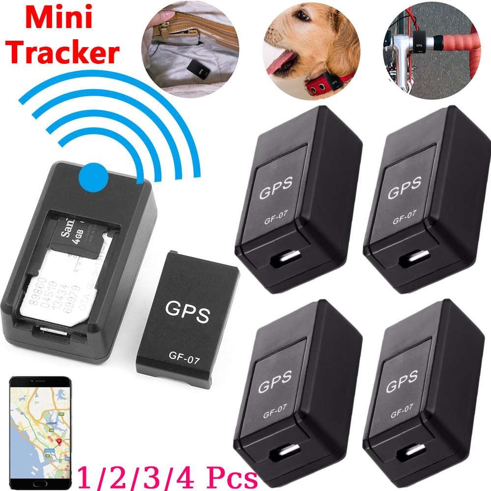 1/2/4Pcs Gf-07 Magnetic Mini Car Vehicle GPS Tracker for Elderly Real Time Track