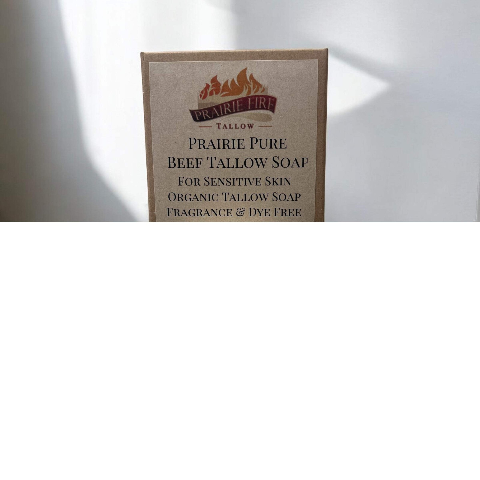 Beef Tallow Soap Bars 3 Pack, Grass Fed, Fragrance Free, Palm Oil Free, Natural