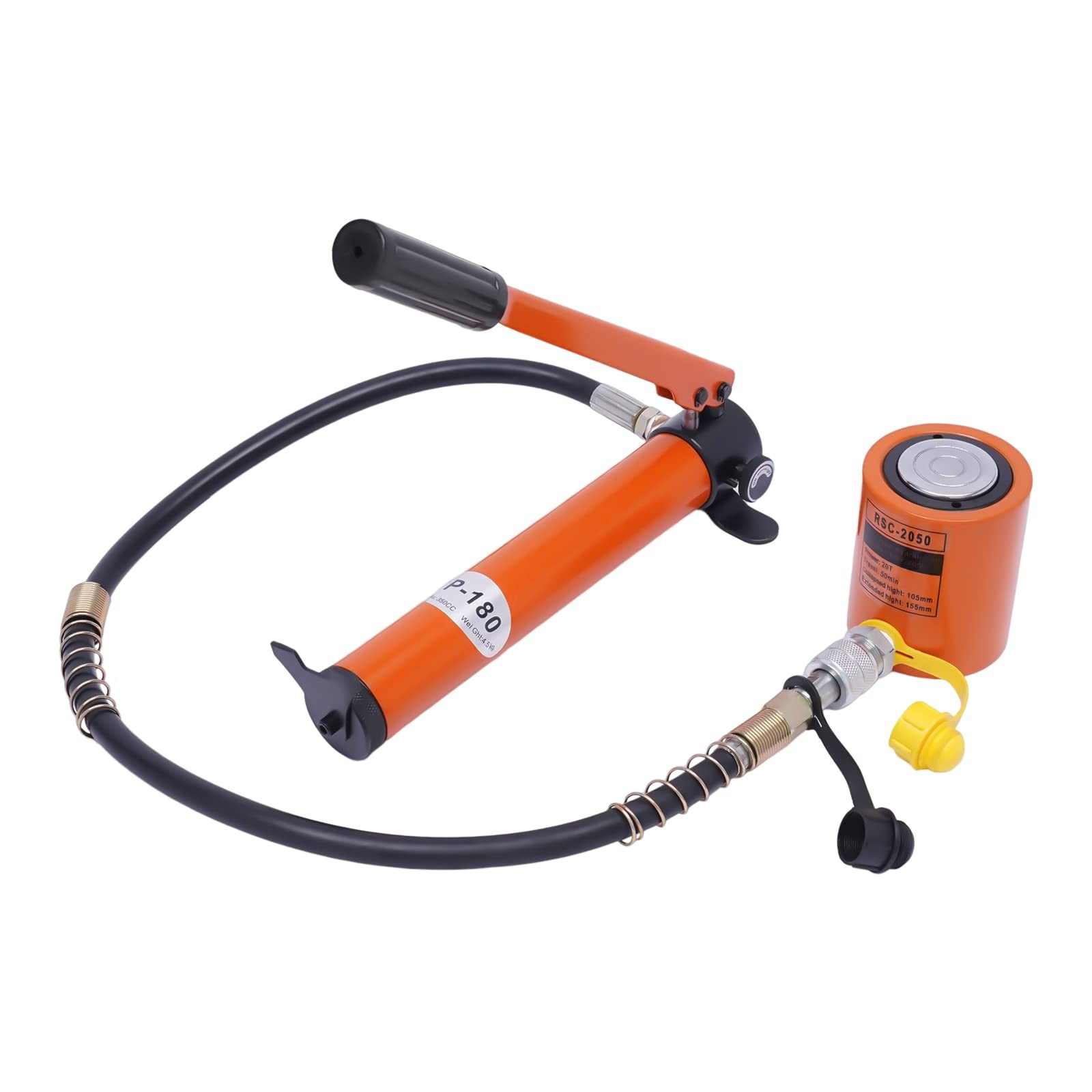 20Ton Hydraulic Ram cylinder jack BSC-20 & CP-180 Hydraulic Hand Pump US